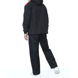 Wholesale Unisex 2 in <b>1</b> Sporty Fleece Autumn Windbreaker Set 100% Cotton Waterproof Long Sleeve Plus Size Tracksuit Custom - Product Image 2