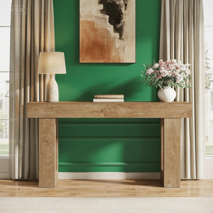 Mesa Consola Rectangular de Madera para Detrás del Sofá como Mesa Auxiliar - Product Image 4