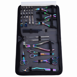 Kit de pinces pour extensions de cheveux avec poignées confortables et outils métalliques robustes pour un montage facile des cheveux et une utilisation en salon - Product Image 3