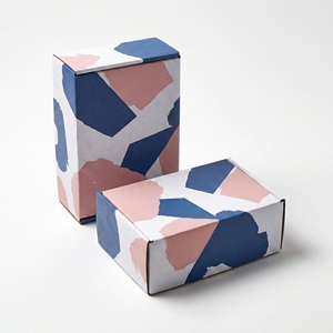Boîte en carton ondulé pliable en gros avec logo personnalisé et - Product Image 4