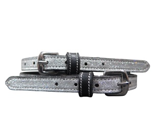 Durable Leather Spur <b>Straps</b> Glitter Finish Horse Riding Accessories - Product Image 2