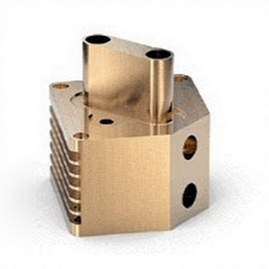 Bloque de distribución neumático/hidráulico mecanizado por CNC - Product Image 1