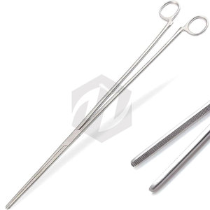 Pinzas Rochester Pean Rectas de 18 Pulgadas, Hemostáticas, Sin Bloqueo, de Acero Inoxidable de Alta Calidad, Instrumento Quirúrgico Médico - Product Image 2