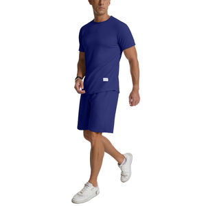 Conjunto Deportivo de Verano para Hombre, Ligero y Transpirable, Conjunto de 2 Piezas, Pantalones Cortos Casuales para Gimnasio y Calle, Personalizable - Product Image 4
