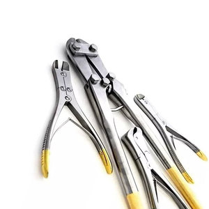 Ensemble chirurgical orthopédique de 4 pièces en acier inoxydable allemand de qualité supérieure, coupe-fils à broches TC, réutilisable, pour chirurgie manuelle - Product Image 3