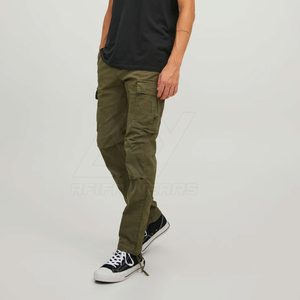 Men's 100% Cotton Cargo Pants Plus Size 4XL Baggy Loose Fit Multi <b>Pocket</b> Outdoor Casual Workwear <b>Trousers</b> - Product Image 4