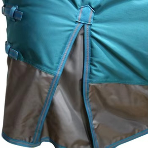 Couverture d'hiver imperméable et respirante pour chevaux, vente en gros, couverture d'extérieur chaude bleue pour chevaux, couverture d'intérieur pour chevaux - Product Image 4