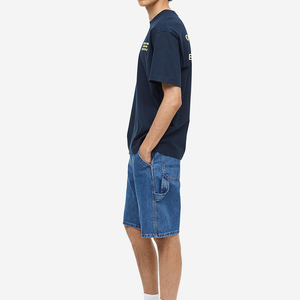 เสื้อยืดแขนสั้นผู้ชายไซส์ใหญ่ แฟชั่นฤดูใบไม้ร่วง สไตล์ลำลอง กันลม ผลิตจากโพลีเอสเตอร์/คอตตอน คอตั้ง ขายดี - Product Image 1