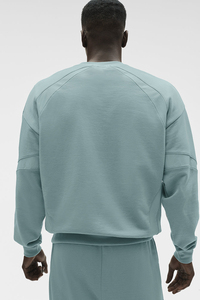 Sweat-shirt à col rond uni pour homme, logo personnalisé, sweat-shirt décontracté à la mode sans capuche - Product Image 2