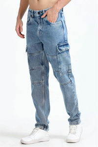Jeans de Mezclilla de Alta Calidad para Hombre, Diseño Desgastado, Corte Regular, Estilo Casual Elegante, Cintura Media - Product Image 2