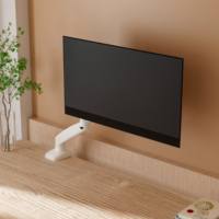 Soporte de Escritorio para Monitor Individual AUKI de Alta Resistencia, Brazo para Monitor con Resorte de Gas VESA, 13-32 Pulgadas, Capacidad de 8 kg +90 ° /-45 °   Inclinación de 360 grados °   Rotación