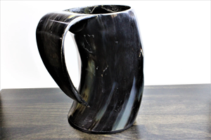 High Quality Natural Viking Horn Drinking Horn Mug Eco-Friendly Classic Customizable Logo Packaging <b>Beer</b> Coffee Cup - Product Image 6