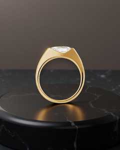 Anillo de Compromiso con Diamante Cultivado en Laboratorio East West de 1.01CT, Corte Pera, para Mujer, Oro Sólido de 14K, Regalo de Aniversario para Parejas - Product Image 5