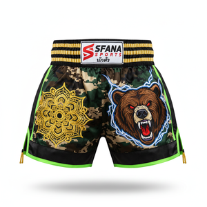 Shorts de Boxeo y Muay Thai Personalizados, Secado Rápido, Compresión, Transpirables, Sublimación, Logotipo Frontal, Unisex, Tallas Grandes, 100% Poliéster, 220g - Product Image 5