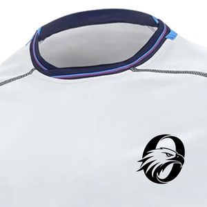 White Rugby Jersey Short Sleeve Men's Sports Team Shirt Uniform <b>Athletic</b> Wear Training Match Apparel Outdoor Game Clothing - Product Image 4