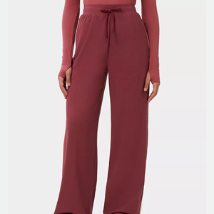 Pantalones deportivos de algodón suave para mujer, con bolsillos, en grandes cantidades, pantalones a la moda para mujer con cordón ajustable. - Product Image 1