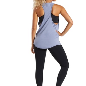 Women High Quality Knitted Polyester Eco-Friendly Sporty Letter Short Tank <b>Tops</b> Quick Dry Breathable Front Logo Gym Wear OEM - Product Image 4