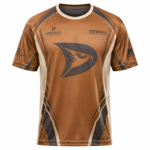 เสื้อทีมคอร์นโฮลแบบซับลิเมชั่นสั่งทำพิเศษ ยูนิเซ็กซ์ พรีเมียม ผ้าตาข่ายระบายอากาศ แขนสั้น ชุดกีฬาปรับแต่งได้ - Product Image 2