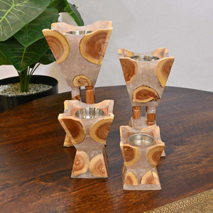 Quemador de Bakhoor de Resina Epoxi y Madera Natural, Elegante y Más Vendido, para Oud Árabe, Incienso y Decoración del Hogar, Suministro Mundial - Product Image 2