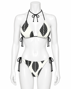 Traje de Baño Personalizado de Dos Piezas Tipo Bandeau, Bikini al por Mayor OEM con Etiqueta Privada, 100% Poliéster Elástico, Impresión Digital, Logotipo Personalizado - Product Image 1