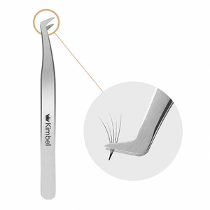 Pinzas de Precisión para Extensión de Pestañas de Acero Inoxidable, Pinzas para Pestañas de Volumen para Profesionales - Product Image 1