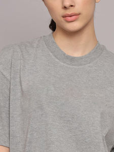 Soldes d'été : Ensemble 2 pièces tricoté 100 % coton pour femme – T-shirt col rond et short taille élastique, coupe classique, style urbain - Product Image 3