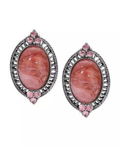 Orecchini con Bottone in Cristallo Acrilico |   2028 - Product Image 2