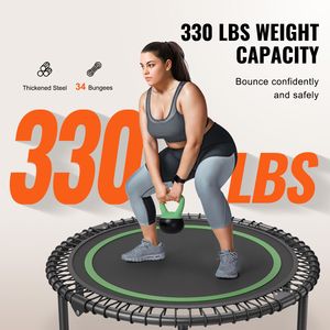 Trampolino Fitness Pieghevole da 40 Pollici in Acciaio per Esercizi Indoor con Carico Massimo di 150 Kg, Compagno di Allenamento Stabile e Silenzioso - Product Image 2
