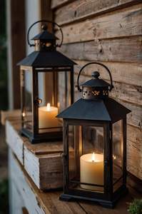 Compre Faroles de Vidrio Árabe con Relieve, Portavelas Metálicos Marroquíes para Ramadán, Decoración del Hogar - Product Image 2