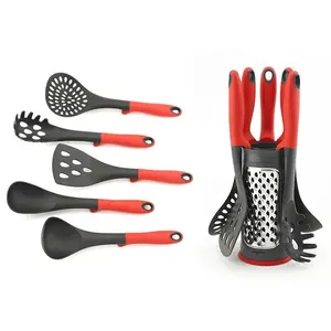 Fabbrica Yangjiang, utensili da cucina utensili da cucina in nylon e un supporto per smerigliatrice a 4 lati, utensili da cucina multifunzione di vendita caldi