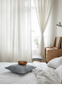 <span class=keywords><strong>Tende</strong></span> <span class=keywords><strong>a</strong></span> <span class=keywords><strong>pieghe</strong></span> in lino francese personalizzate tenda in lino bianco oscurante al 50% per il soggiorno - Product Image 5