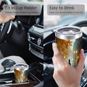 Stainless Steel Tumbler 20oz Double Wall Vacuum Insulated Keep <b>Hot</b> <b>Cold</b> All Day Travel Mug - Product Image 4