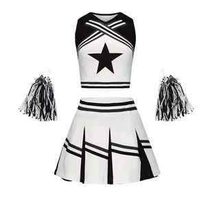 Uniformes de cheerleading de haute qualité à bas prix, fabriqués en spandex/polyester, couleurs et designs personnalisés, impression numérique pour le cheerleading - Product Image 5