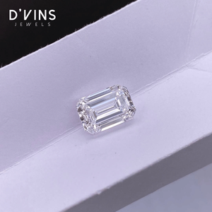 Diamante Cultivado en Laboratorio CVD, Corte Esmeralda, 0.5ct, Color D, Claridad VS1, D'vins Jewels - Product Image 2
