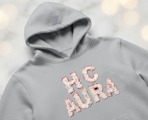 Top Quality Top Selling Sustainable Light Gray Color Custom Chenille Embroidery Logo Patch Professional Premium Quality <b>Hoodie</b> - Product Image 2