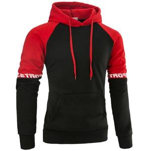 Sweat-shirt à capuche color block pour homme, manches classiques, style automne, en coton tricoté French Terry - Product Image 6