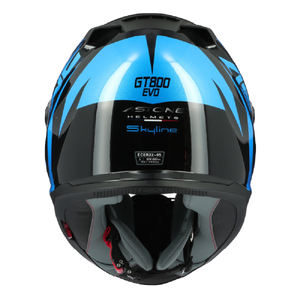 Casque de moto intégral ASTONE HELMETS ABS modèle GTO7 SKYLINE GLOSS CHROME BLUE, doublure intérieure en polyester, tailles XS-XXL - Product Image 5