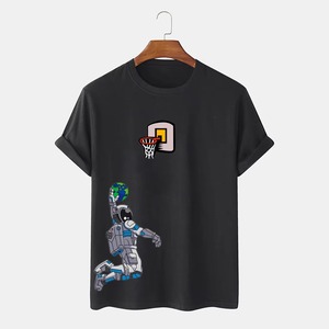 Camiseta de Algodón de Color Sólido Premium para Hombre, Nuevo Diseño, Logotipo Personalizado, Transpirable, Tejida, Anti-UV, Ecológica, Ropa Deportiva para Exteriores - Product Image 2