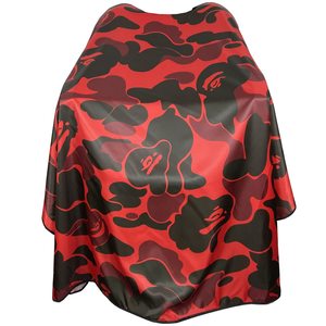 Cape de coiffure professionnelle imperméable, cape de barbier personnalisée en polyester avec fermeture à bouton-pression - Product Image 1