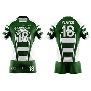 Rugby Uniform Manufacturer Custom Team Rugby Jersey Shorts Set Quick Dry Fabric OEM ODM Private Label Sportswear Supplier High - Product Image 4