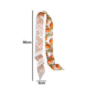Long Hairband Skinny Neckerchief Women Hair <b>Scarf</b> Fashion Headband Cute Tie <b>Scarves</b> <b>Silk</b> Feel Luxury Print Bag <b>Scarf</b> For Ladies - Product Image 6