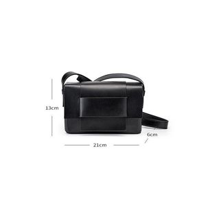 Sac fourre-tout vintage en cuir véritable pour femme avec bandoulière unique, sac à bandoulière de luxe de créateur - Product Image 5