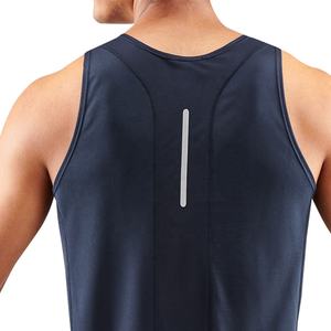 Camisetas sin mangas atléticas de alta calidad para hombre, Color sólido personalizado, malla alta, tiras de gimnasio, transpirable, verano, talla XL de punto para - Product Image 6