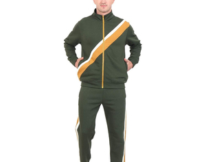 Conjunto Deportivo Casual para Hombre, Chaqueta Deportiva con Cierre Completo y Pantalones Jogger Cómodos, Ropa Deportiva de Secado Rápido para Entrenamiento Físico - Product Image 1