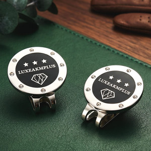 Clips Magnéticos para Gorra con Logotipo Metálico Personalizado al por Mayor, de Aleación de Zinc, Negros, para Marcar Pelotas de Golf, Marca Marktex - Product Image 2