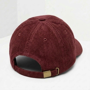 Gorra de Papá Personalizada de 6 Paneles Sin Estructura, Visera Precurvada de Pana, Bordado Plano, OEM ODM, Marca Privada, Venta al por Mayor, MOQ Bajo - Product Image 5
