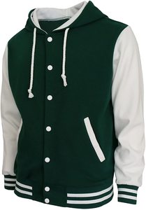 Veste universitaire unisexe de qualité supérieure en laine/polyester, imperméable, respirante et écologique, style baseball. - Product Image 6