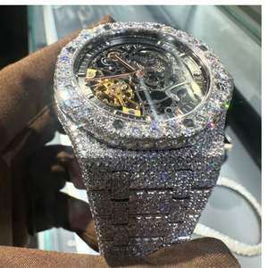 Montre de qualité supérieure avec diamants cultivés en laboratoire à prix d'usine, montre sertie de diamants cultivés en laboratoire DEF - Product Image 3