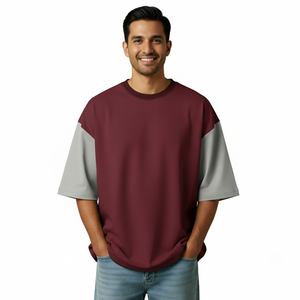 เสื้อยืดโอเวอร์ไซส์ผ้าคอตตอนหนานุ่ม 100% สไตล์สตรีทแวร์ คอกลม แต่งลายกราฟิกโลโก้ OEM ตามสั่ง - Product Image 1