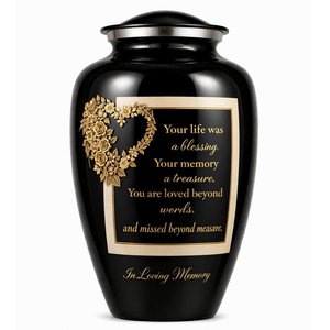 โกศบรรจุอัฐิสำหรับผู้ใหญ่ รูปหัวใจสวยงาม ทำด้วยมือ พร้อมสติกเกอร์เคลือบเงา สามารถปรับแต่งได้ตามต้องการ สำหรับใส่เถ้ากระดูกในพิธีศพ - Product Image 5